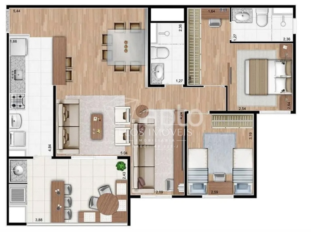 residential-/-apartment-3-quartos-vila-santa-rosalia-limeira-sp
